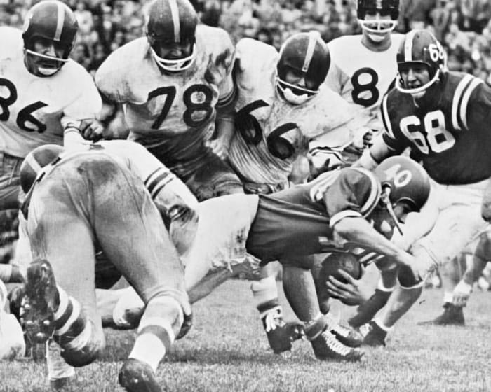 1958 Pat Fischer run vs Pittsburgh football